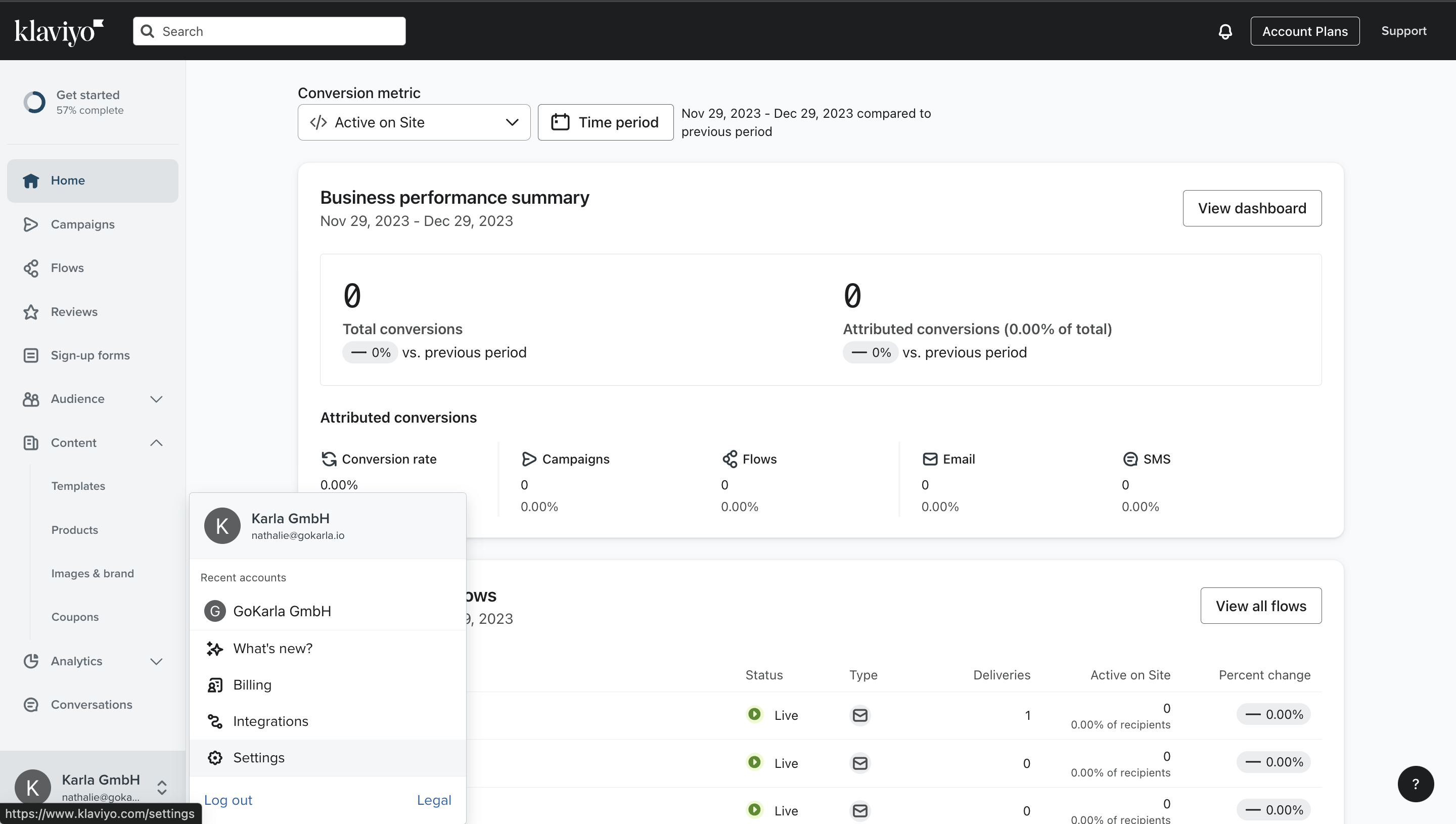 Klaviyo Installation 1