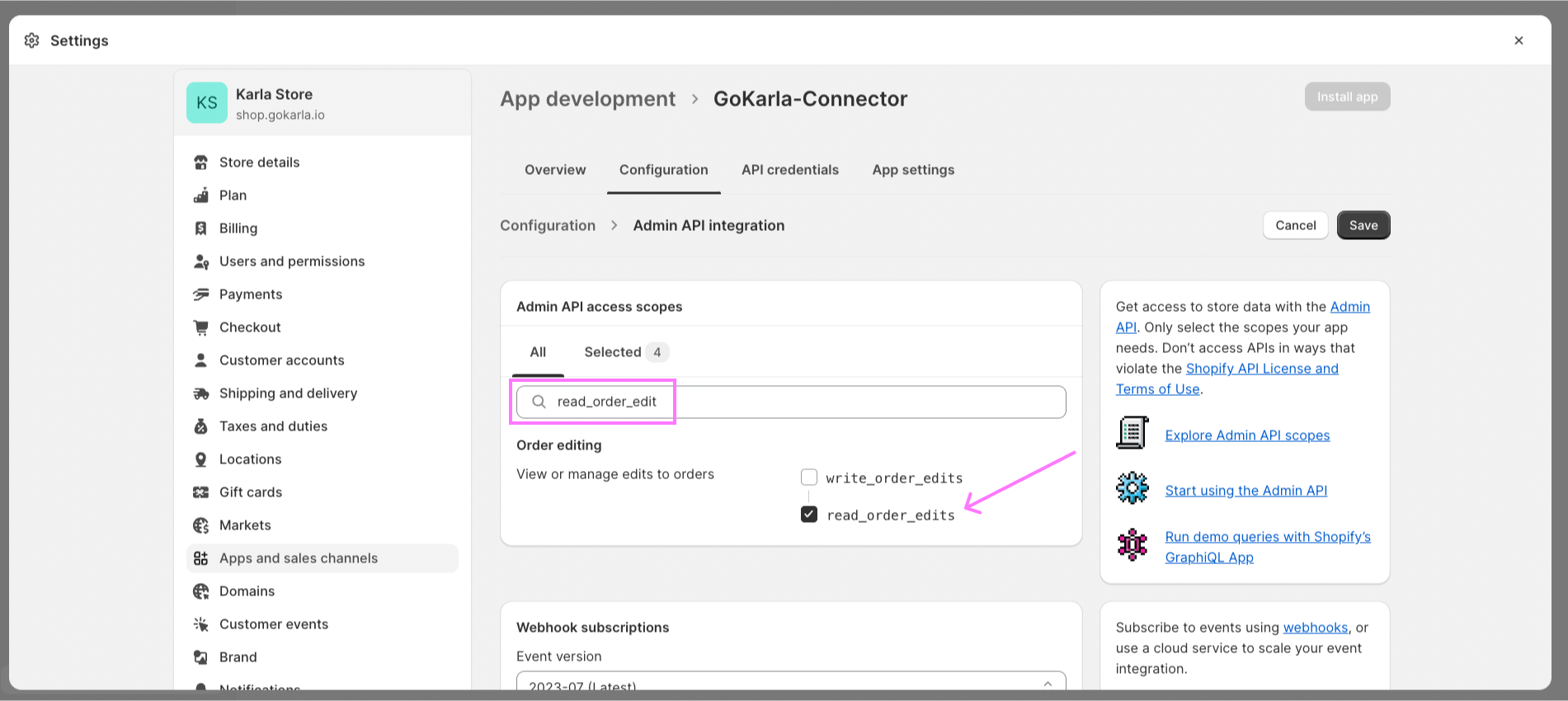 Shopify Installation 4